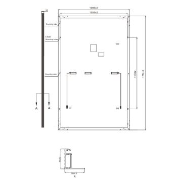 Solcellepanel RISEN 400Wp sort IP68 Half Cut