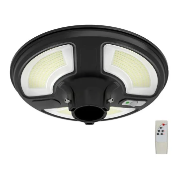 Soldrevet LED gadelampe med sensor LED/10W/3,2V 6500K IP65 + fjernbetjening