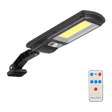 Soldrevet LED gadelampe med sensor LED/2,5W/5V IP65 + fjernbetjening