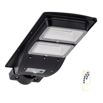 Soldrevet LED gadelampe med sensor STREET 2xLED/6W/3,2V IP65 + fjernbetjening