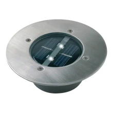 Soldrevet LED projektør med sensor LED/0,12W/2xAAA IP67 rustfri ring