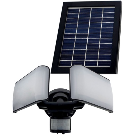 Soldrevet LED projektør med sensor LED/20W/5,5V IP44