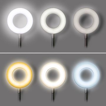 LED bordlampe dæmpbar med klemme LED/8W/230V 3000/4000/5000K sort