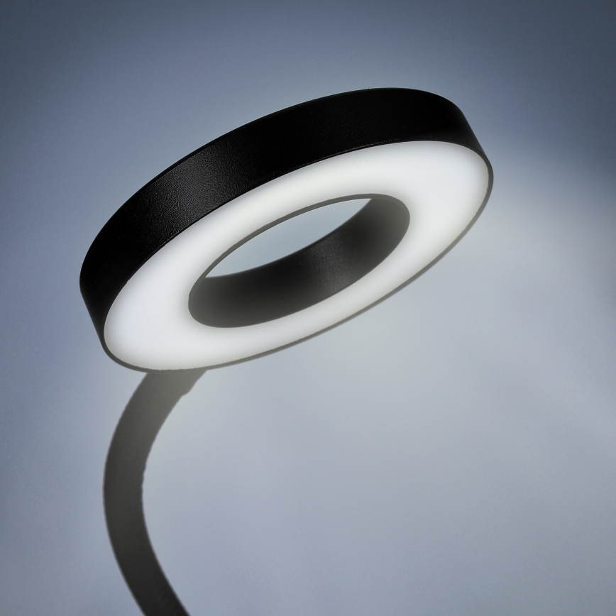 LED bordlampe dæmpbar med klemme LED/8W/230V 3000/4000/5000K sort