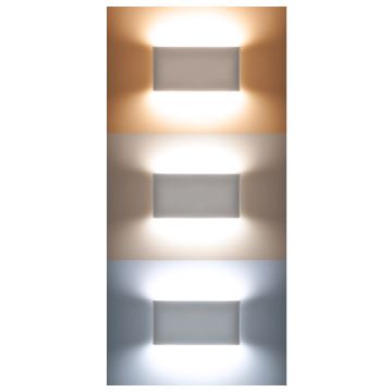 Udendørs LED væglampe MODENA LED/12W/230V 3000/4000/6000K IP54 sort