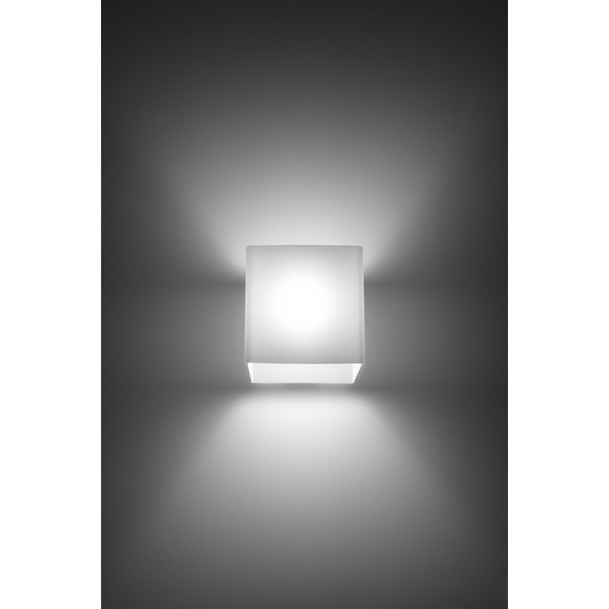 Vægspot RICO 1xG9/40W/230V glas/hvid