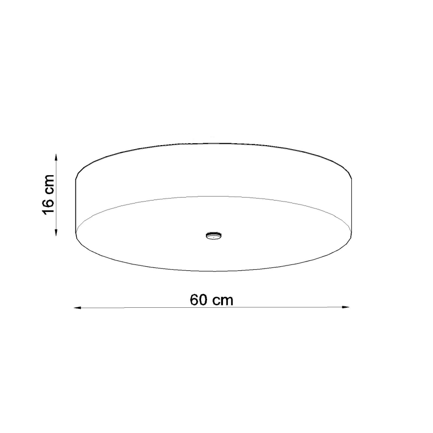 Loftlampe SKALA 5xE27/60W/230V diam. 60 cm sort