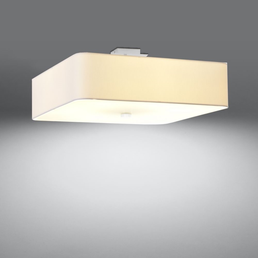 Loftlampe LOKKO 5xE27/60W/230V 55 cm hvid