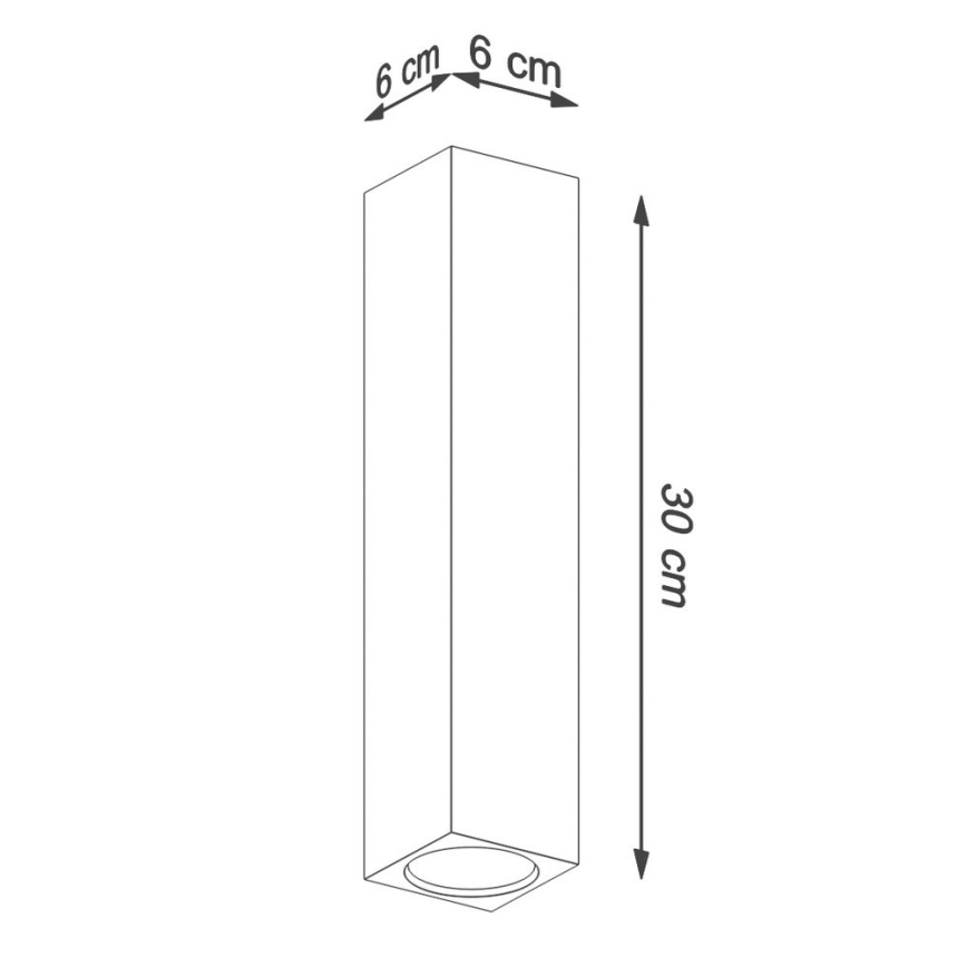 Spotlampe KEKE 1xGU10/40W/230V 30 cm eg