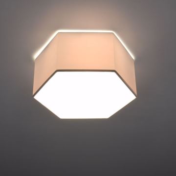 Loftlampe SUNDE 2xE27/60W/230V 13,5 cm hvid