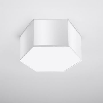 Loftlampe SUNDE 2xE27/60W/230V 15,5 cm hvid
