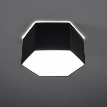 Loftlampe SUNDE 2xE27/60W/230V 15,5 cm sort