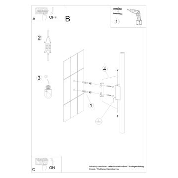 Væglampe PASTELO 2xG9/8W/230V sort