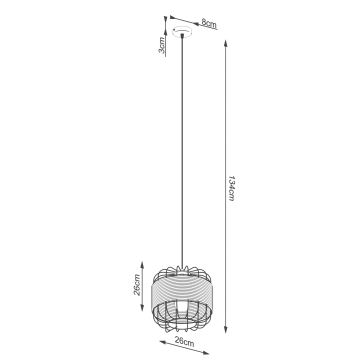 Pendel FOST 1xE27/15W/230V