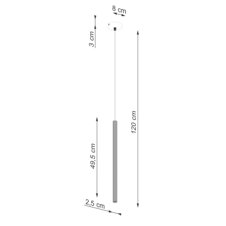 Pendel ARCHE 1xG9/8W/230V hvid