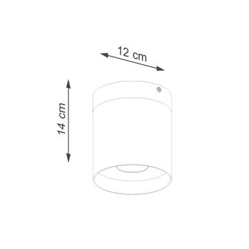 Spotlampe RIF 1xGU10/10W/230V diameter 12 cm hvid