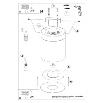 Spotlampe RIF 1xGU10/10W/230V diameter 12 cm hvid