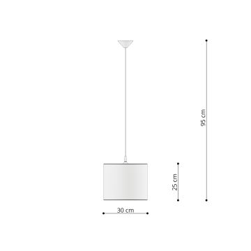 Sollux SL.1412 - Pendellampe til børn UNICORN 1xE27/15W/230V diameter 30 cm