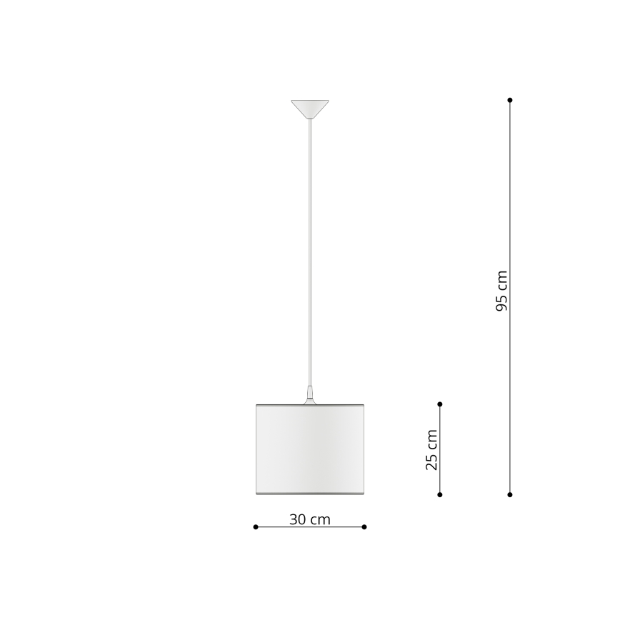 Sollux SL.1412 - Pendellampe til børn UNICORN 1xE27/15W/230V diameter 30 cm