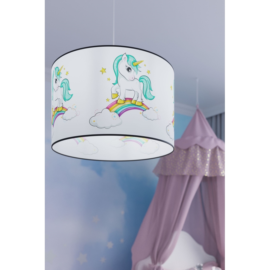 Pendellampe til børn UNICORN 1xE27/15W/230V diameter 40 cm