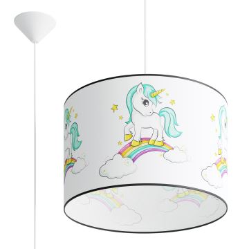 Pendellampe til børn UNICORN 1xE27/15W/230V diameter 40 cm