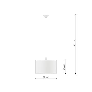 Pendellampe til børn UNICORN 1xE27/15W/230V diameter 40 cm