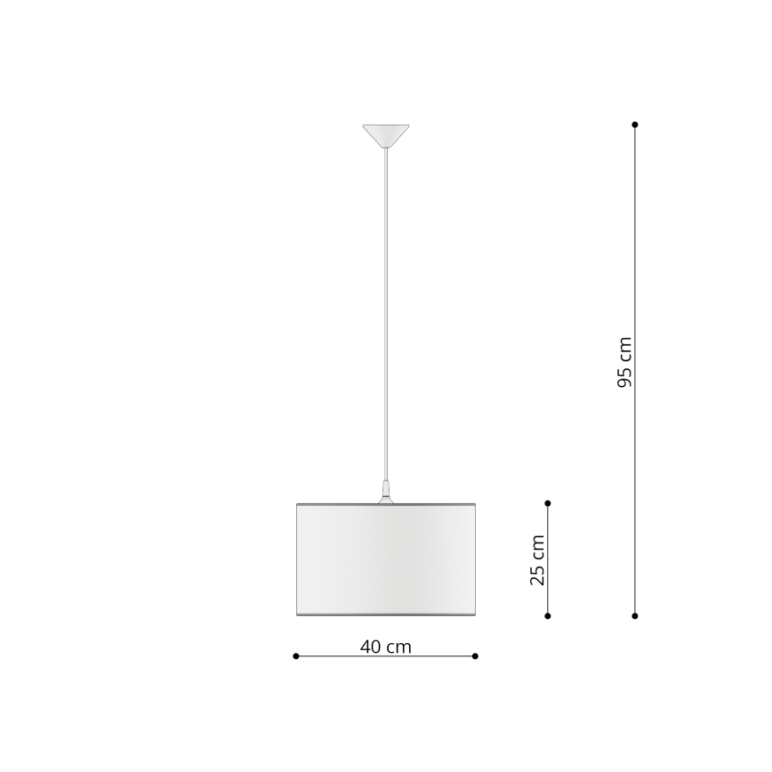 Pendellampe til børn PRINCESS 1xE27/15W/230V diameter 40 cm