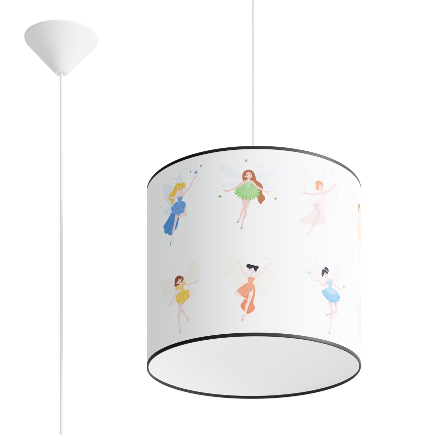 Pendellampe til børn FAIRY 1xE27/15W/230V diameter 30 cm