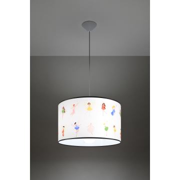 Pendellampe til børn FAIRY 1xE27/15W/230V diameter 40 cm fe