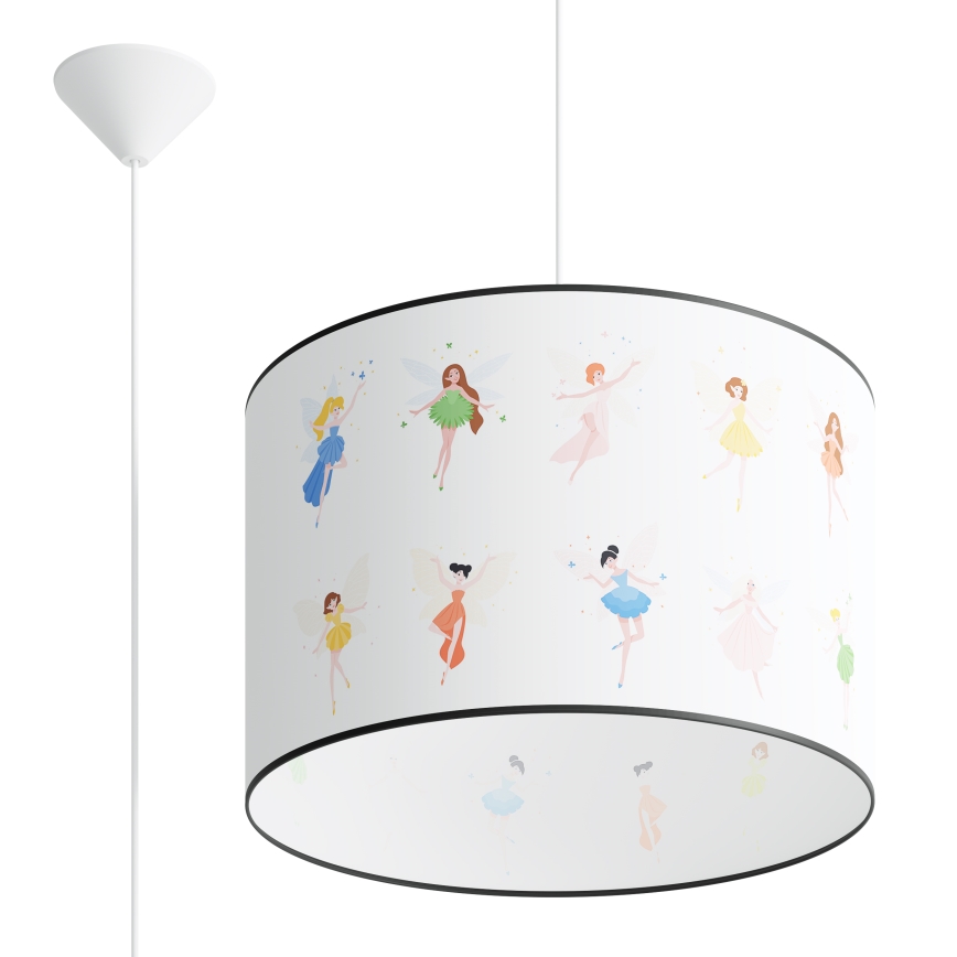 Pendellampe til børn FAIRY 1xE27/15W/230V diameter 40 cm fe