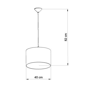 Pendellampe til børn OWLS 1xE27/15W/230V diameter 40 cm