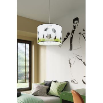 Pendellampe til børn FOOTBALL 1xE27/15W/230V diameter 30 cm