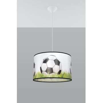 Pendellampe til børn FOOTBALL 1xE27/15W/230V diameter 40 cm fodbold