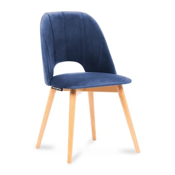 Spisebordsstol TINO 86x48 cm mørkeblå/bøg