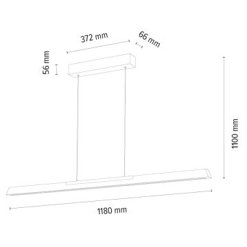 LED pendel dæmpbar JONAS LED/16,5W/230V eg – FSC certificeret