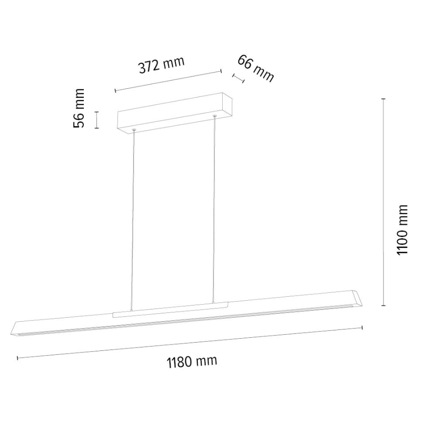 LED pendel dæmpbar JONAS LED/16,5W/230V eg – FSC certificeret