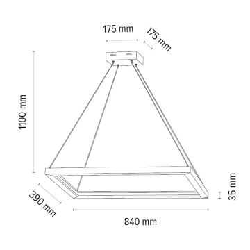 LED pendel dæmpbar LEGNO LED/31,5W/230V eg – FSC certificeret