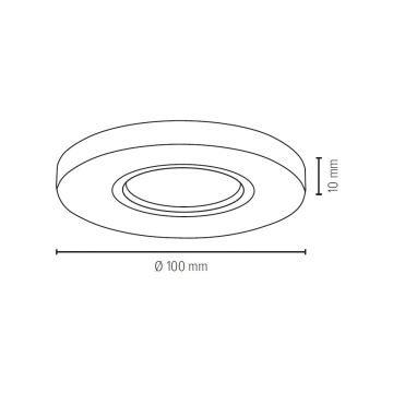 LED indbygningslampe VITAR 1xGU10/5W/230V CRI 90 sandsten – FSC certificeret