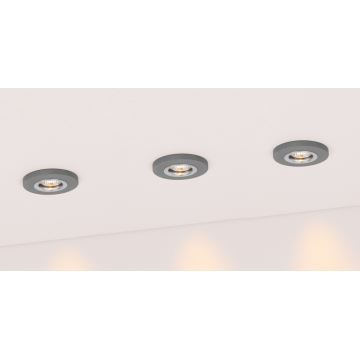 SÆT 3x LED indbygningslampe VITAR 1xGU10/5W/230V beton – FSC certificeret