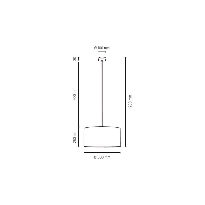 Pendel SCARLETT 1xE27/60W/230V - FSC-certificeret