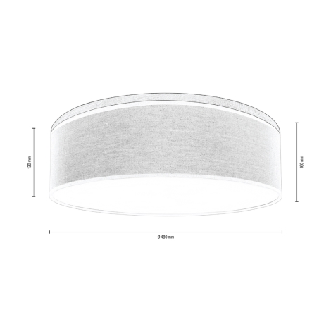 Loftlampe BOHO 3xE27/25W/230V diameter 48 cm eg – FSC certificeret