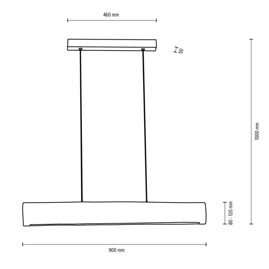 LED pendel dæmpbar LUCAS LED/25,5W/230V - FSC-certificeret