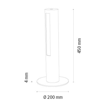 LED bordlampe dæmpbar CONOR LED/9W/230V eg – FSC certificeret