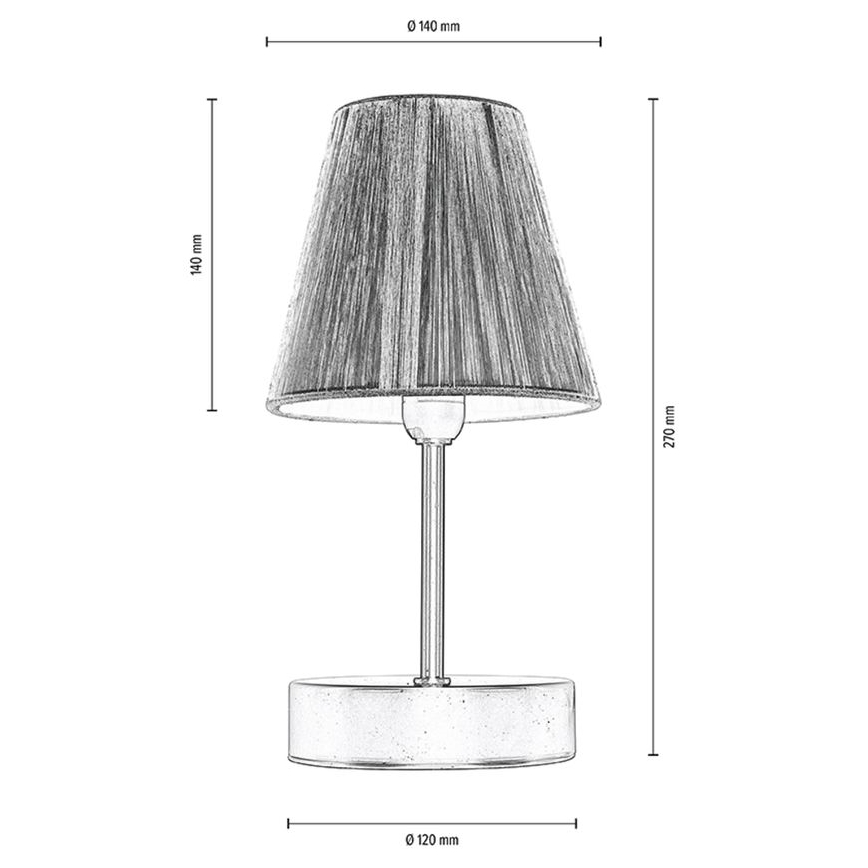 Bordlampe MILA 1xE14/25W/230V birch – FSC certificeret