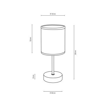 Bordlampe BOHO 1xE27/25W/230V eg - FSC-certificeret