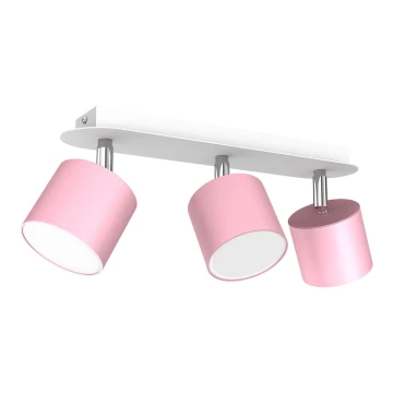 Spotlampe DIXIE 3xGX53/11W/230V pink