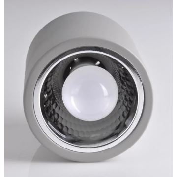 Spotlampe JUPITER 1xE27/20W/230V diameter 13 cm grå