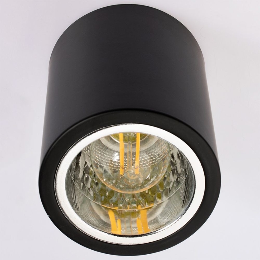 Spotlampe JUPITER 1xE27/20W/230V diameter 13 cm sort