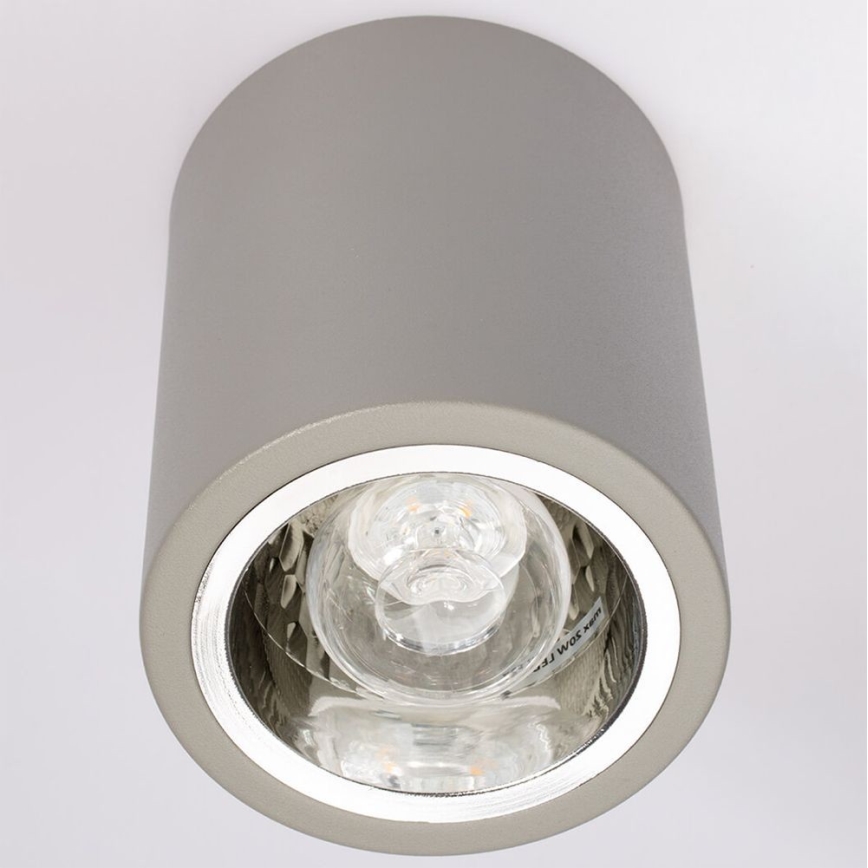 Spotlampe JUPITER 1xE27/20W/230V diameter 9,8 cm grå