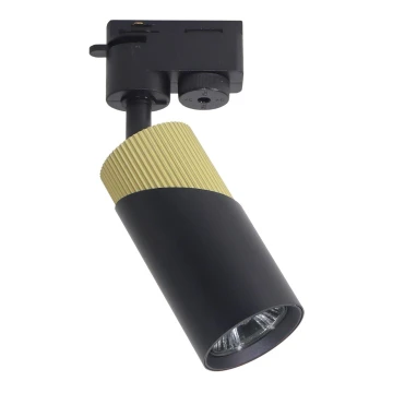 Spotlampe NEO til skinnesystem 1xGU10/8W/230V sort/guldfarvet